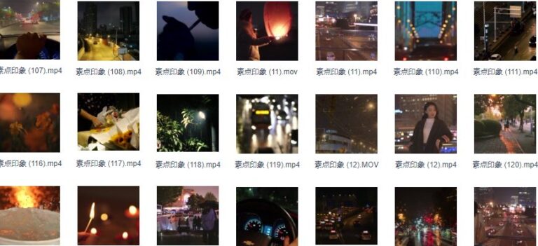 9999+城市夜景素材视频，城市素材，夜景视频素材