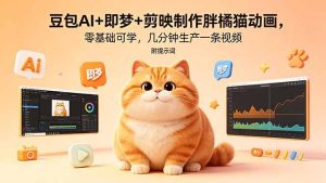 豆包AI+即梦+剪映制作胖橘猫动画
