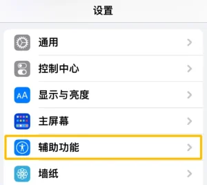 iphone辅助功能